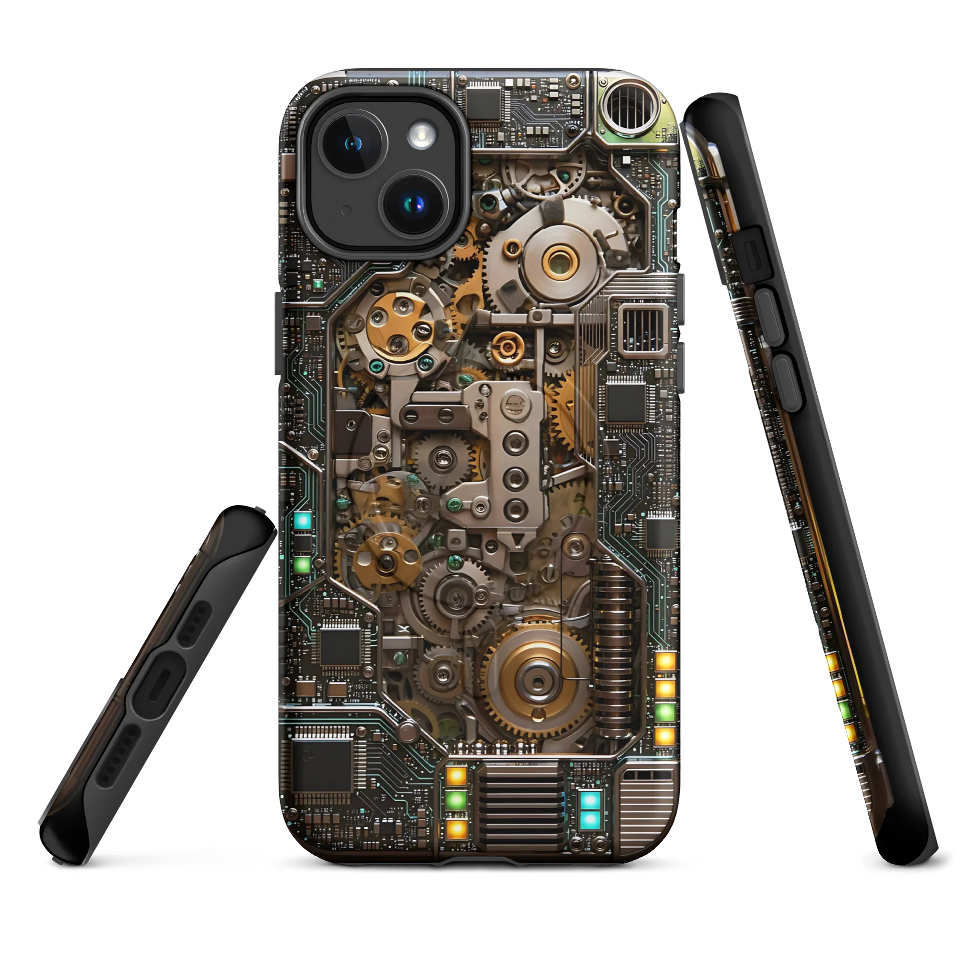 Circuit Gearworks - MagSafe® Tough Case for iPhone® Cell Phone - Futuristic Steampunk Tech Design product image (1)