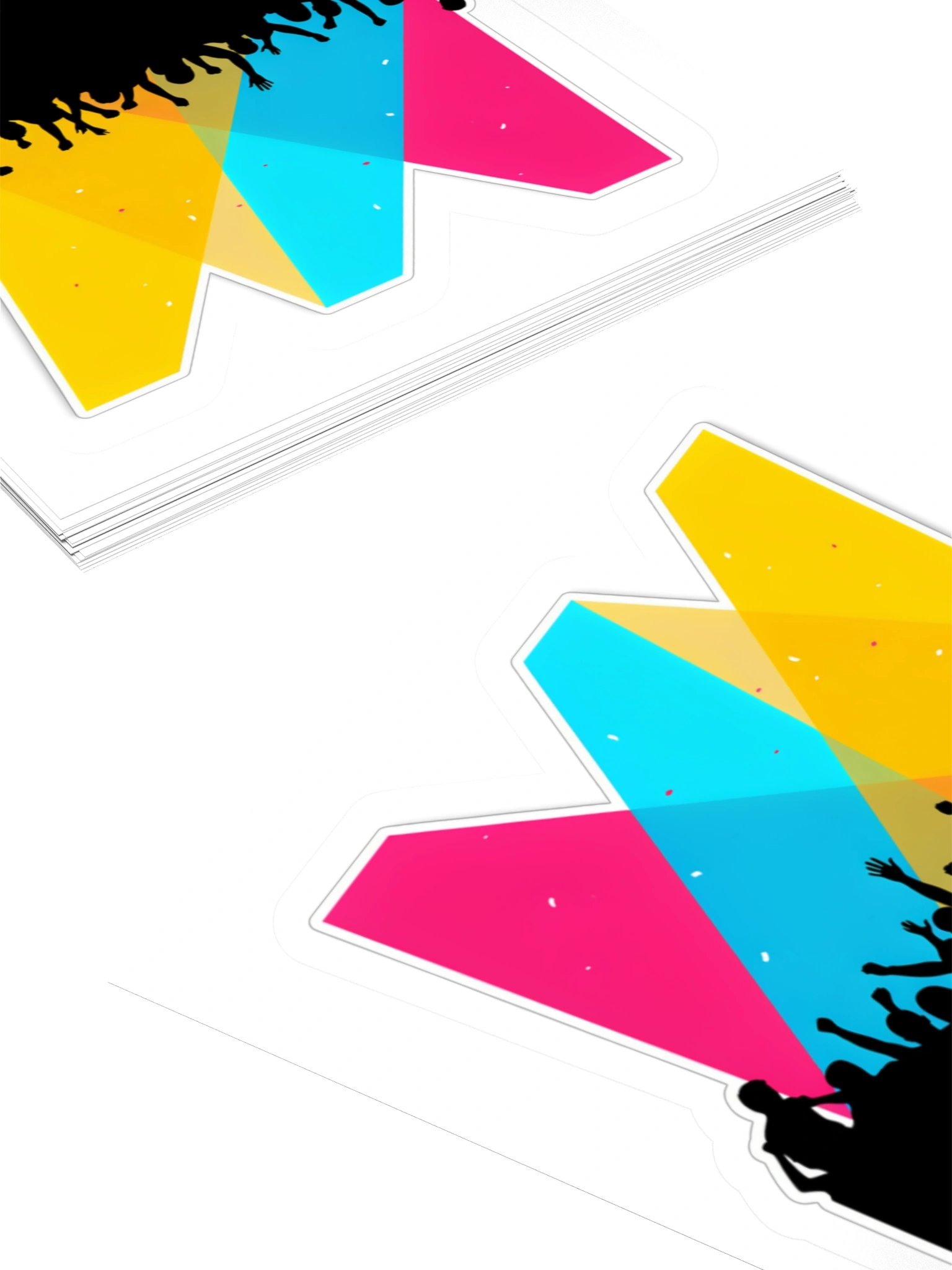 Colour Crowd Concert Kiss Cut Sticker product image (11)