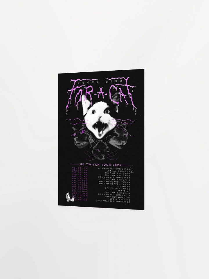 Tough Life for a Cat - Twitch 2024 Tour Poster! product image (4)