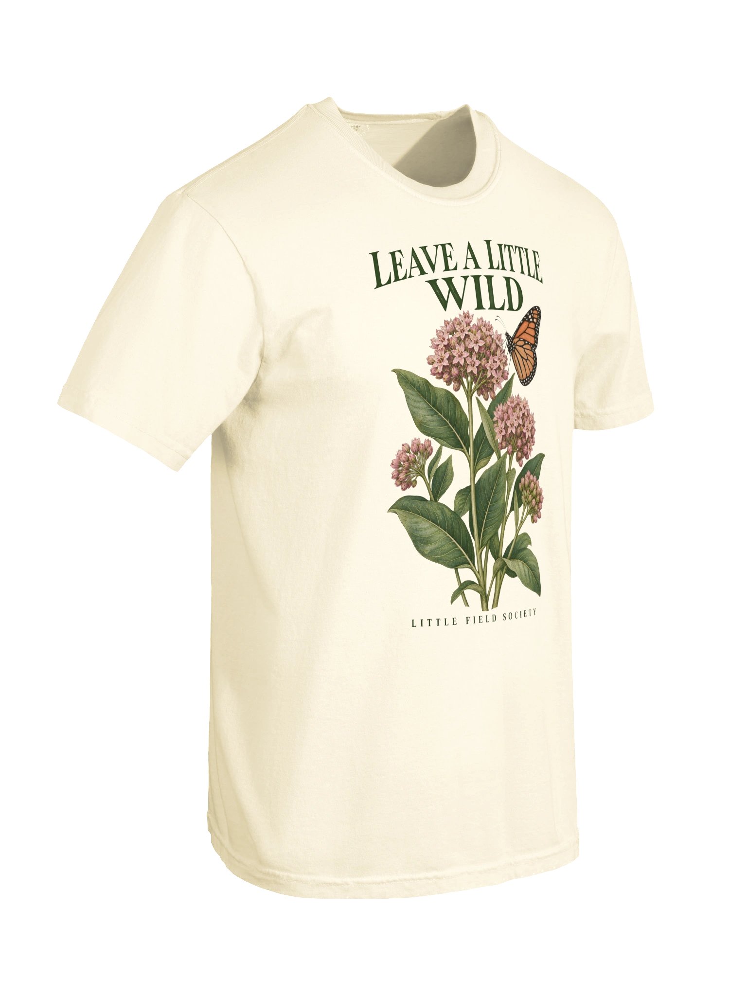 Leave a Little Wild — Milkweed & Monarch T-Shirt product image (10)