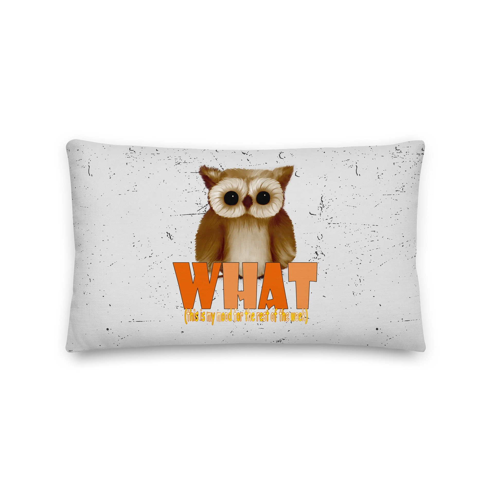 Owl "WHAT" Premium Pillow product image (1)