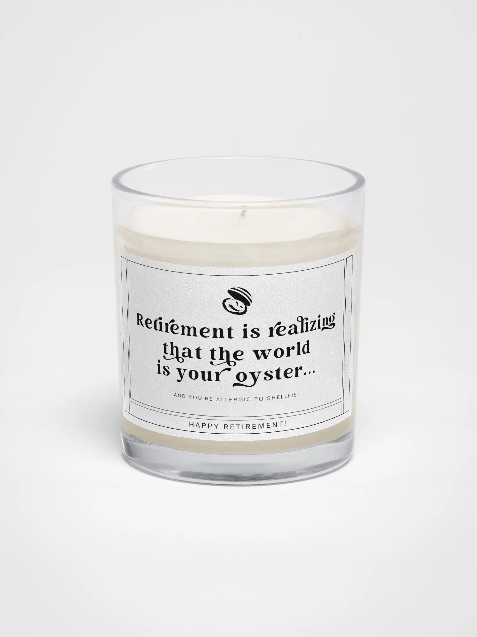A funny gift for the retired travel enthusiast - Soy wax vegan candle product image (2)