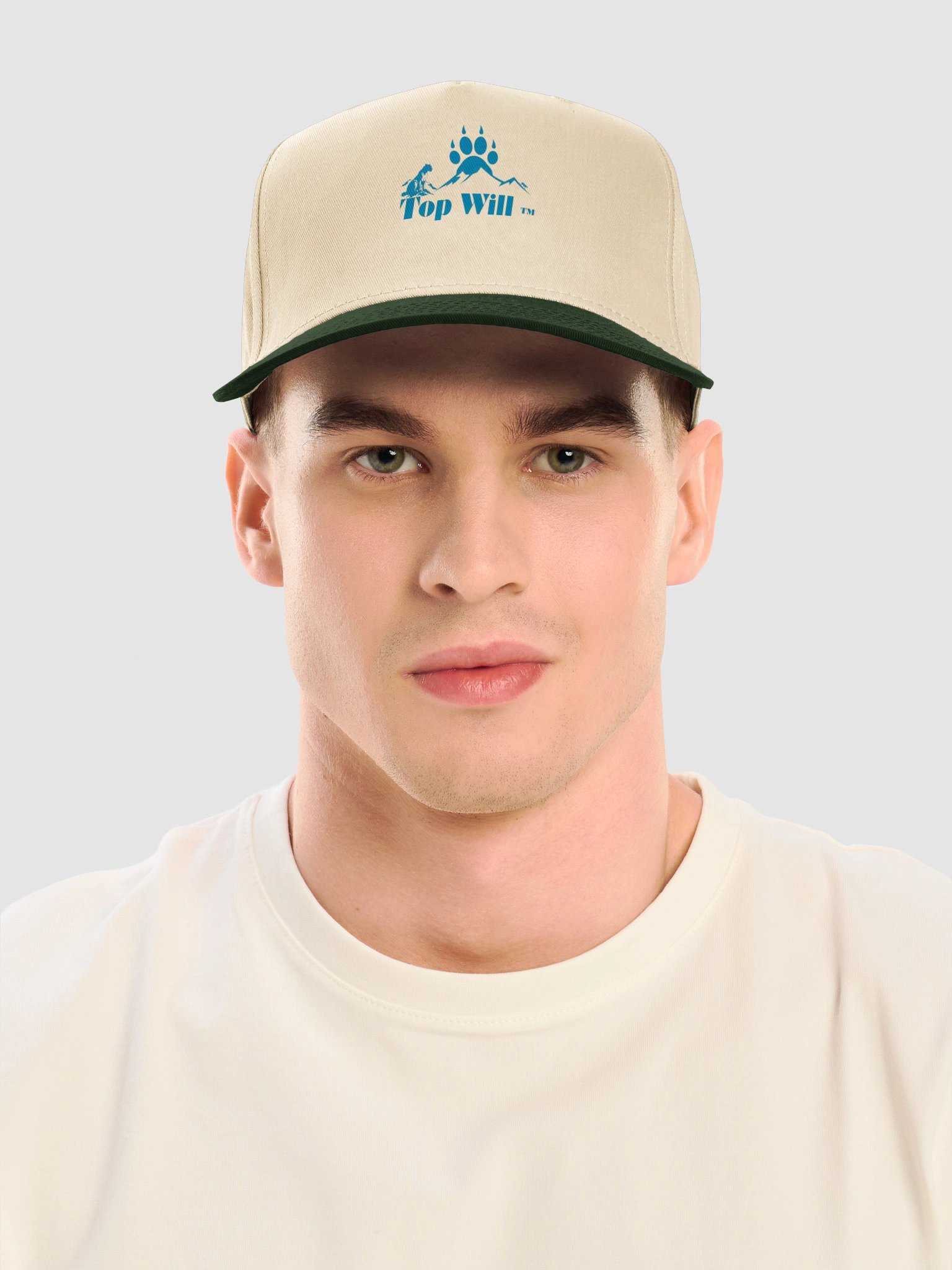 Top Will™ Navy Blue & Green Mid-Profile Baseball Cap product image (5)