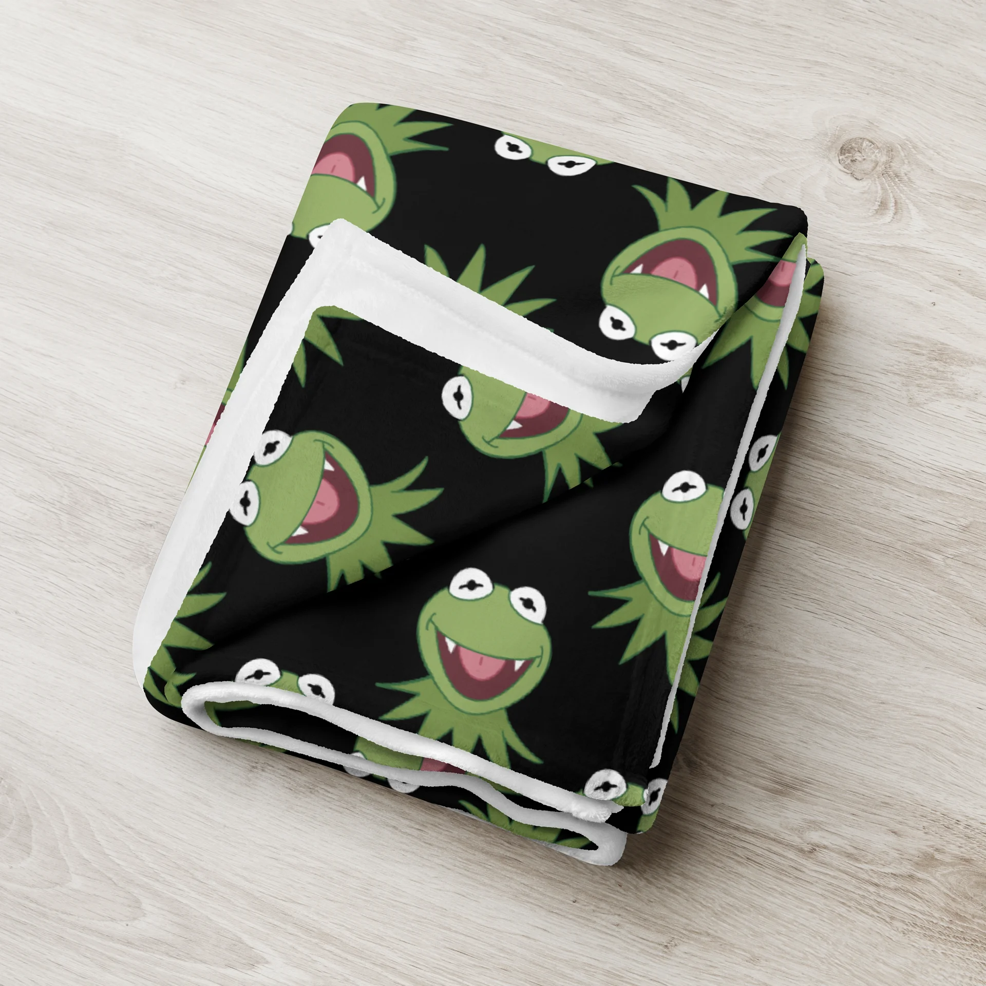 Vampire Kermit Throw Blanket product image (8)