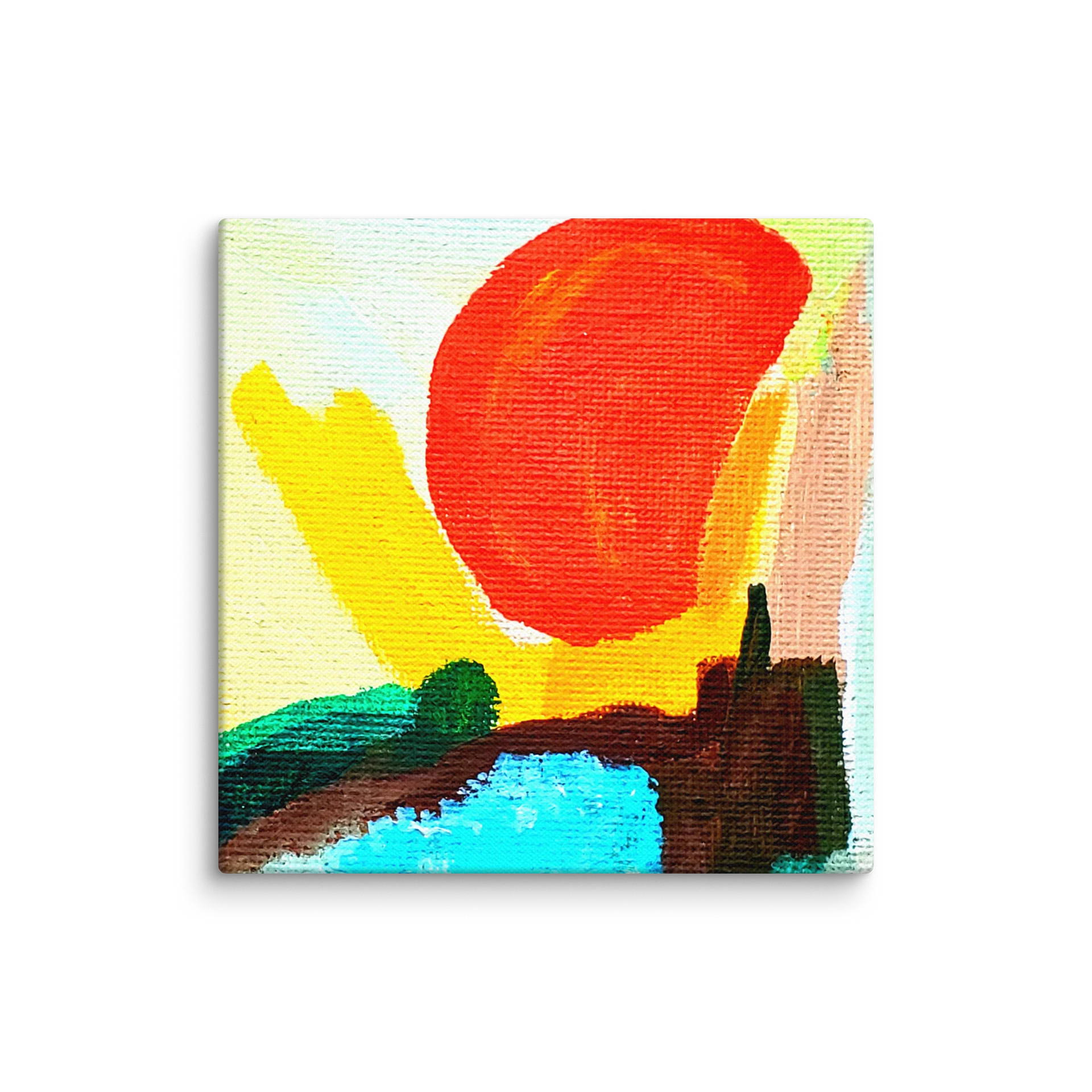 Glowing Sunset Abstract Wall Art product image (1)