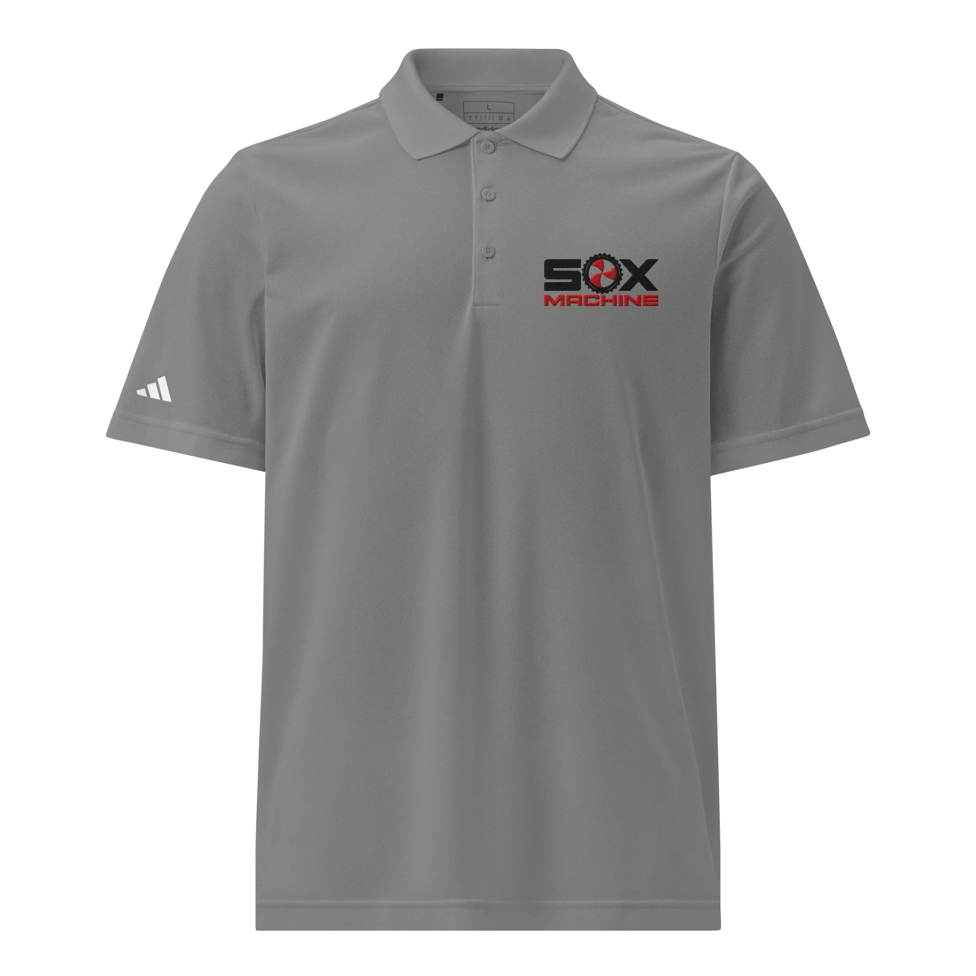 Adidas SOX MACHINE Sport Polo Shirt (Gray) product image (1)