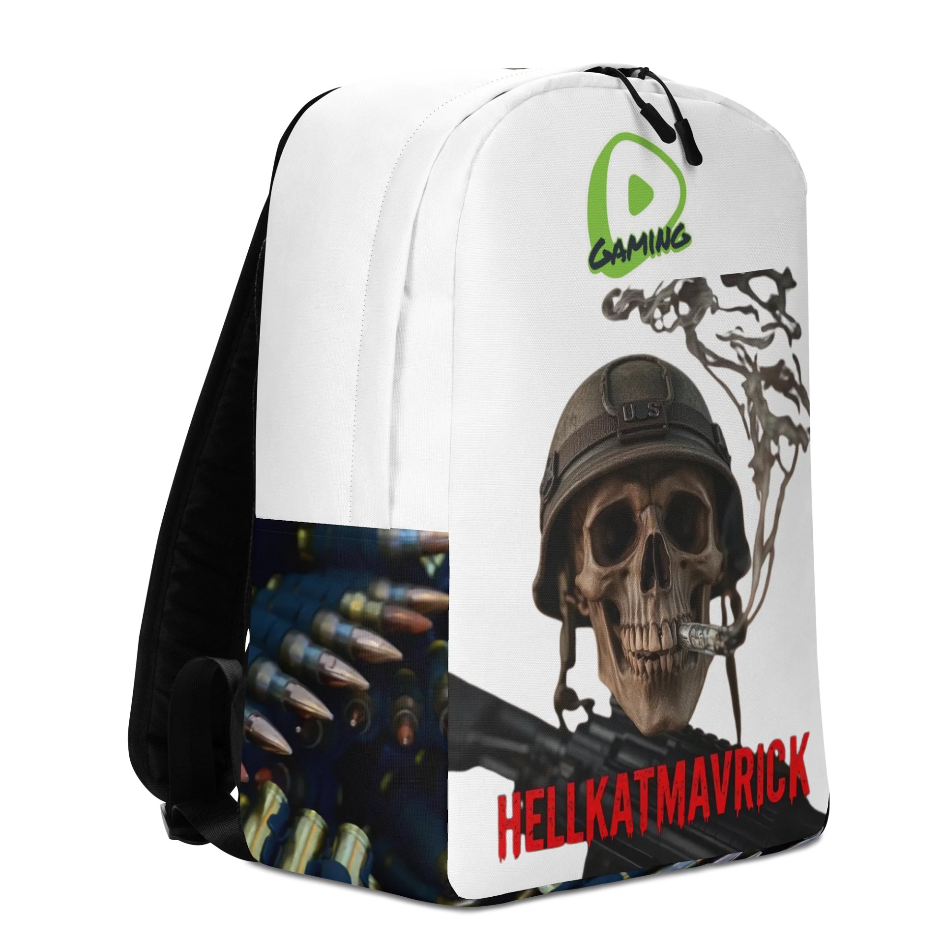 HKM RUMBLE GAMING Hellfire Skull All-Over Backpack product image (3)