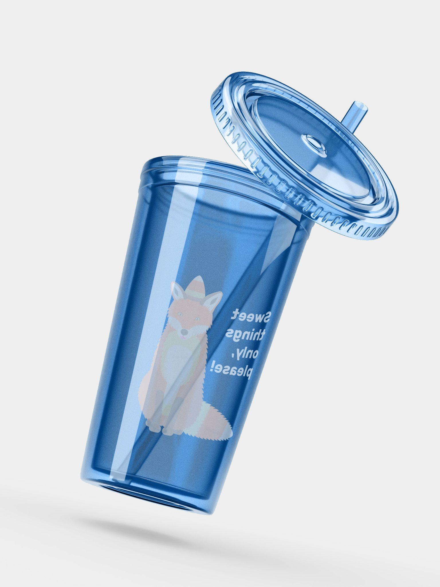 Candy Corn Foxxo Transparent Tumbler product image (5)