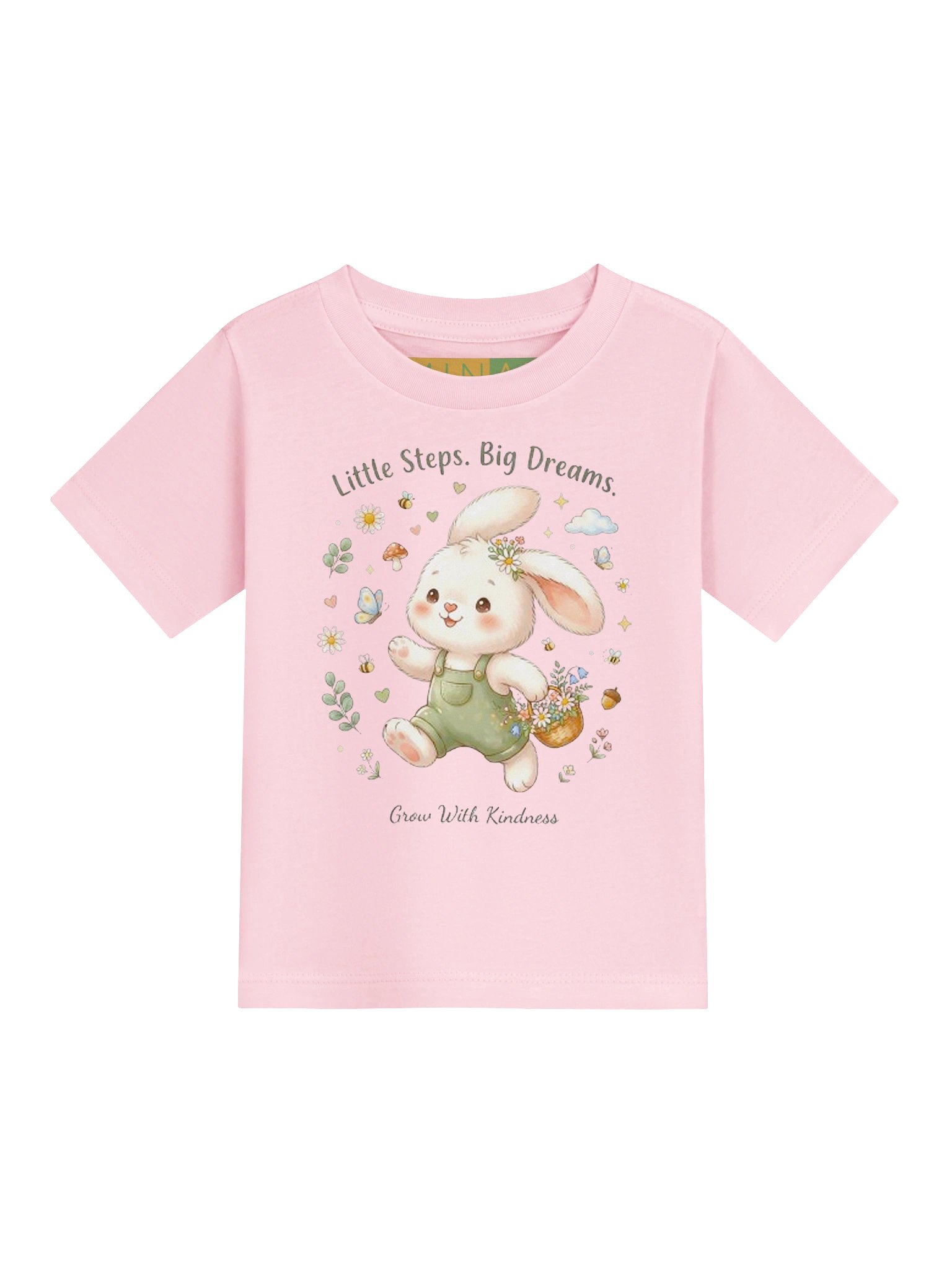 Little Steps Big Dreams Cute Bunny Baby Jersey Tee product image (2)