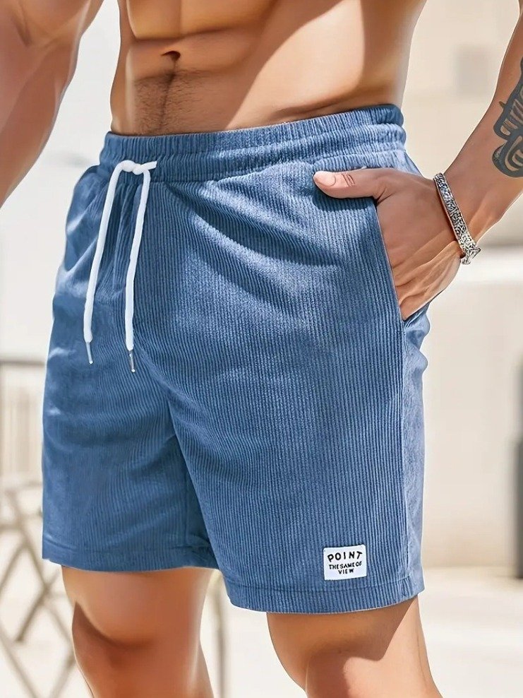 Summer Corduroy Sports Short Pants Mens Clothing product image (5)