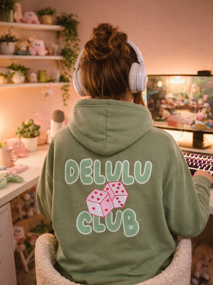Delulu Is The Solulu Hoodie – Front & Back Print Pastel Graphic Hoodie product image (2)