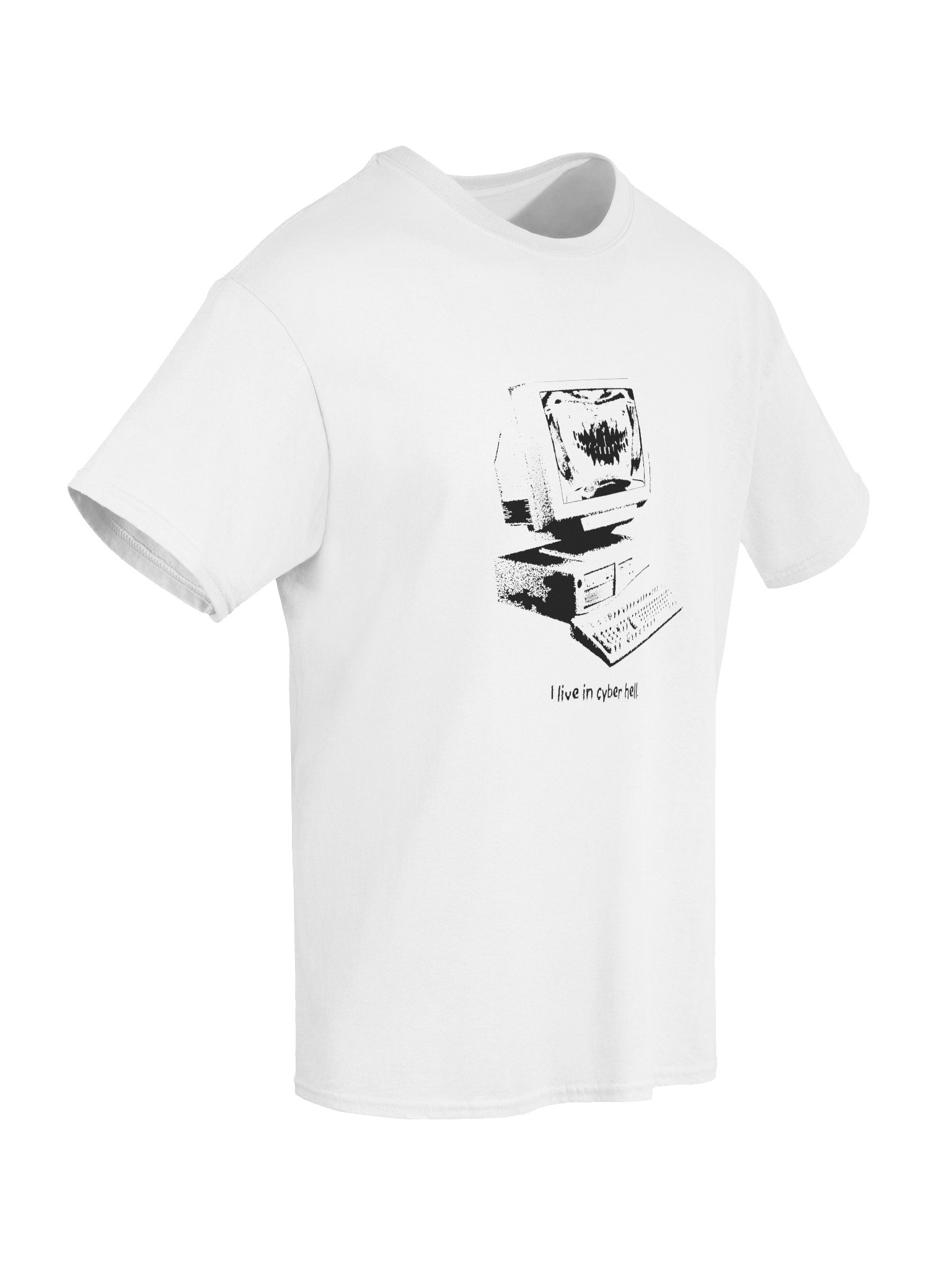 Cyber Hell White Tee product image (6)