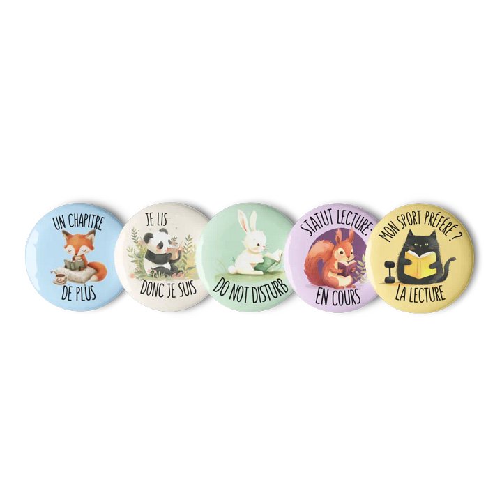 Badges Reading Animals product image (2)