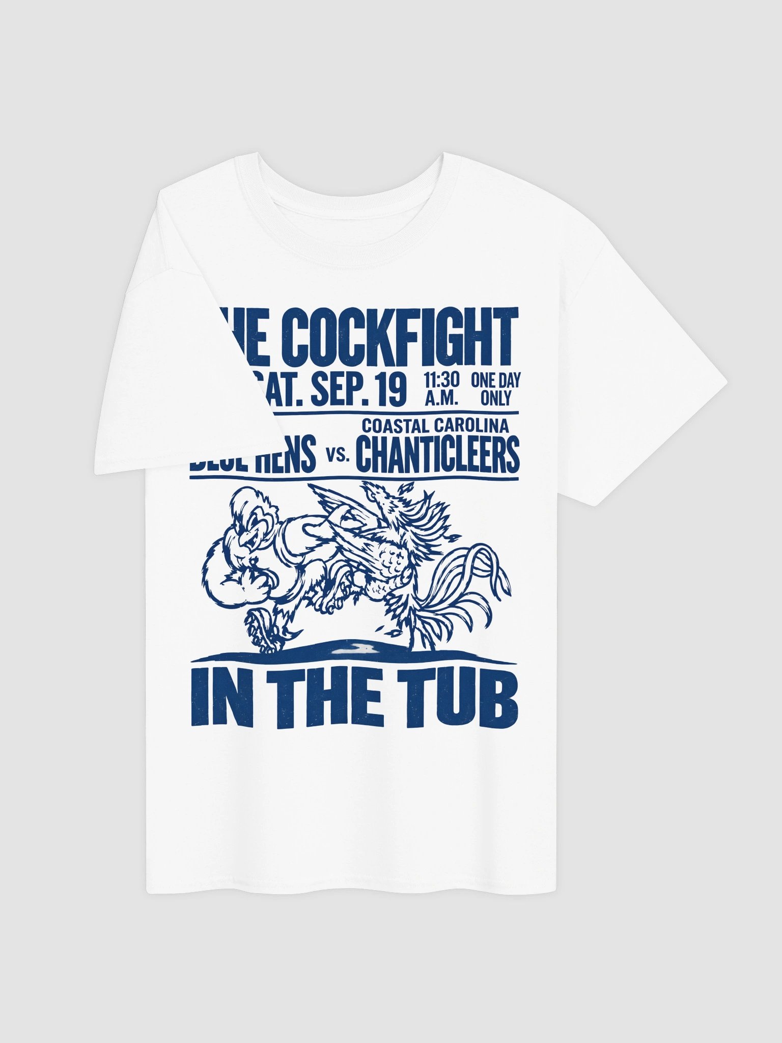 Coastal Carolina vs Delaware Cockfight In The Tub Gameday Shirt product image (4)