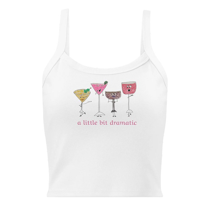 a little bit dramatic tank (white) product image (1)