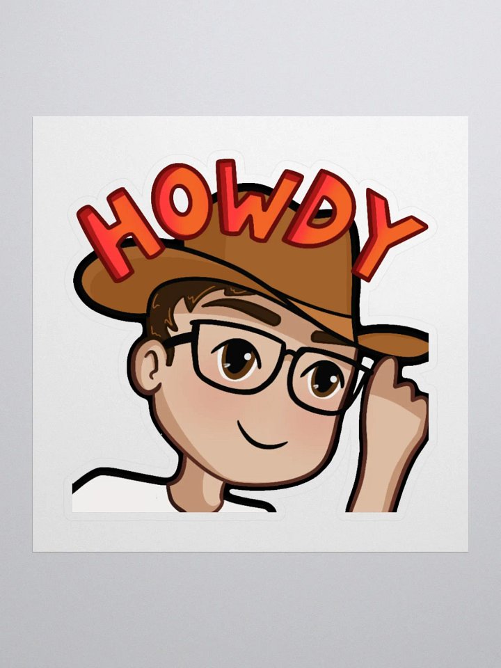 Howdy Emote Sticker product image (1)