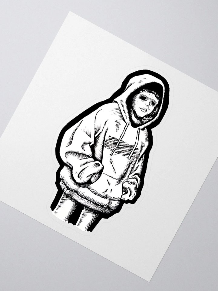 Hoodie Girl Sticker product image (2)