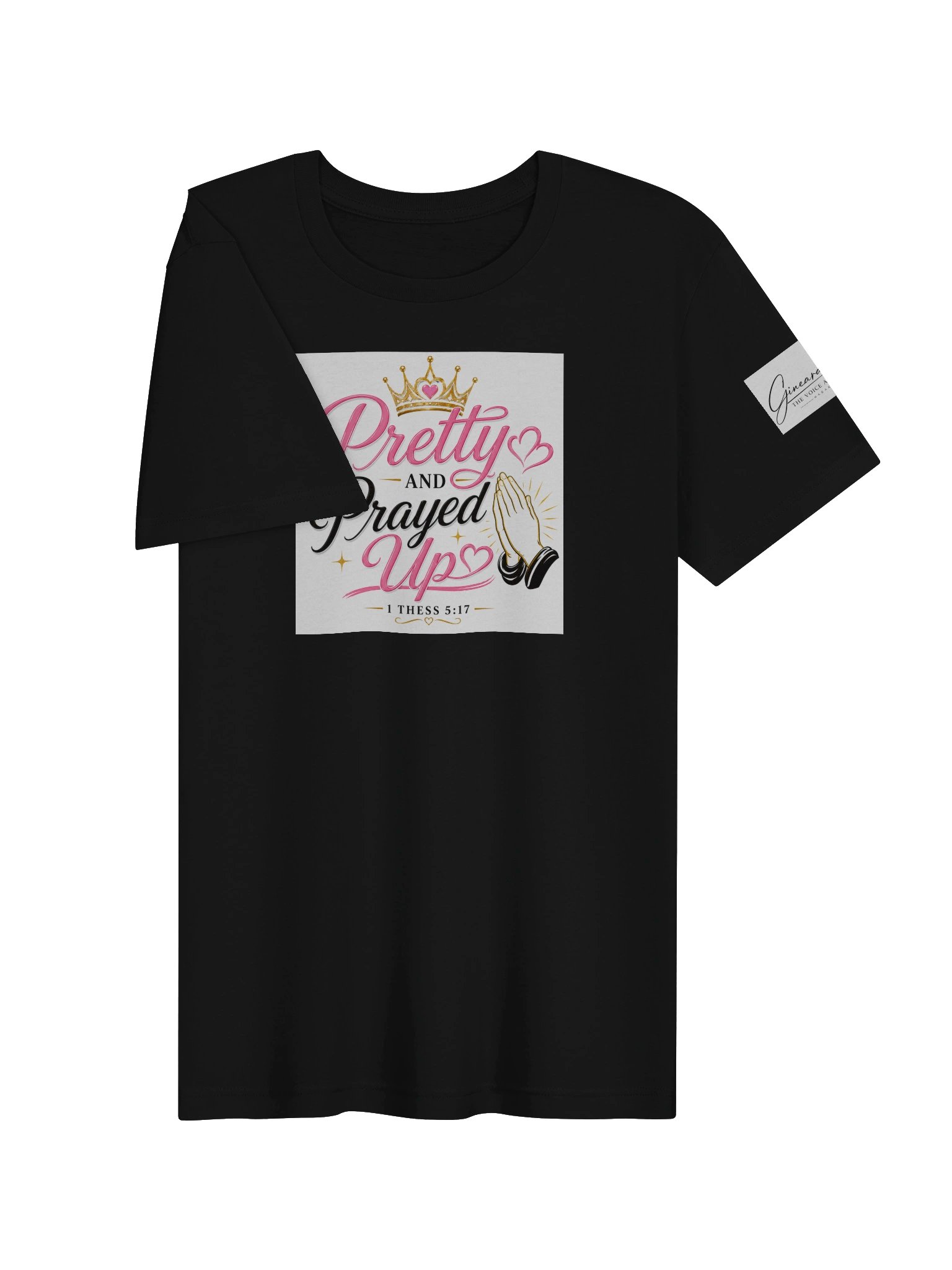 Pretty and Prayed up Tee-Black product image (3)