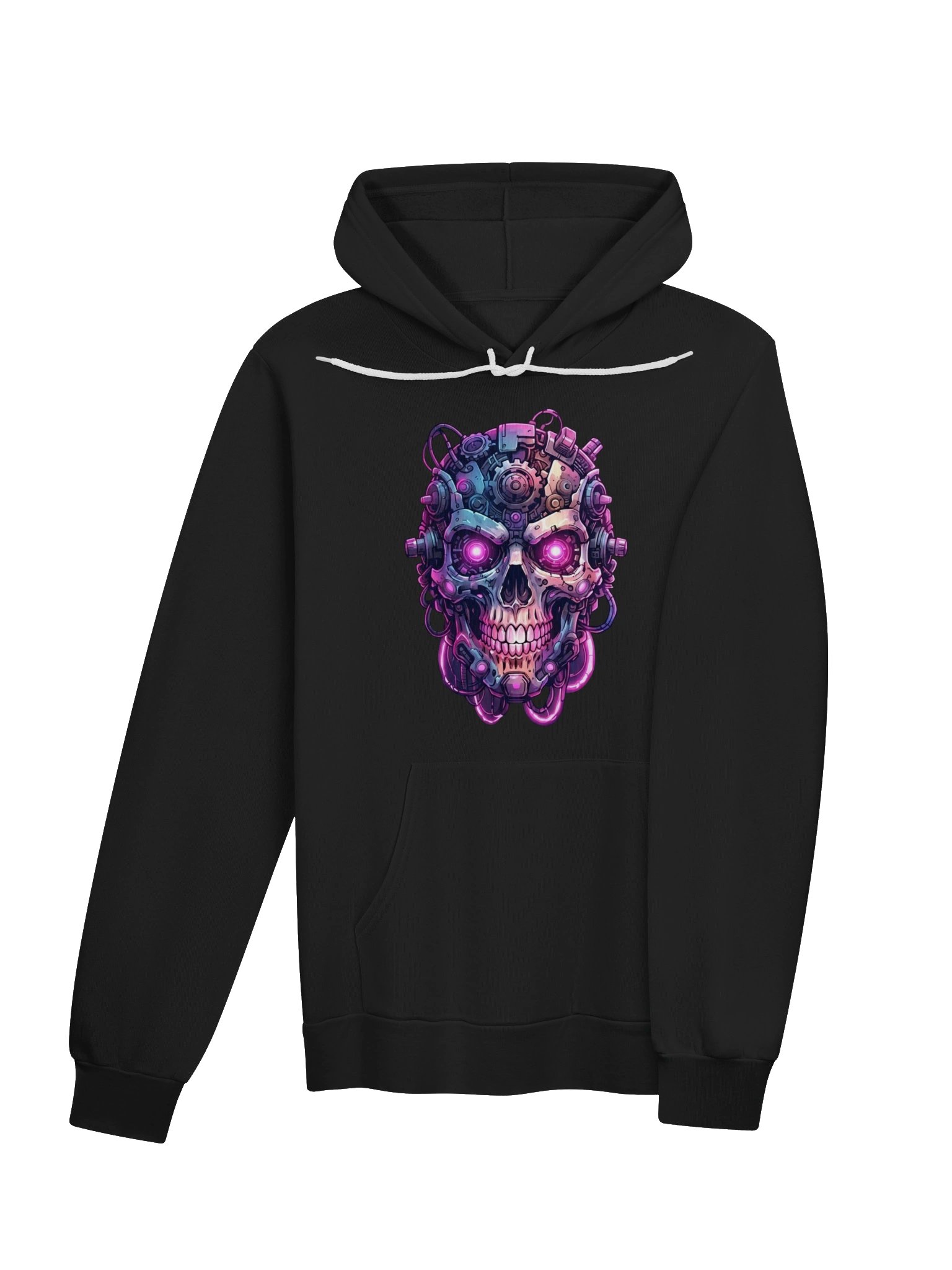 Neon Mechanical Skull Hoodie product image (4)