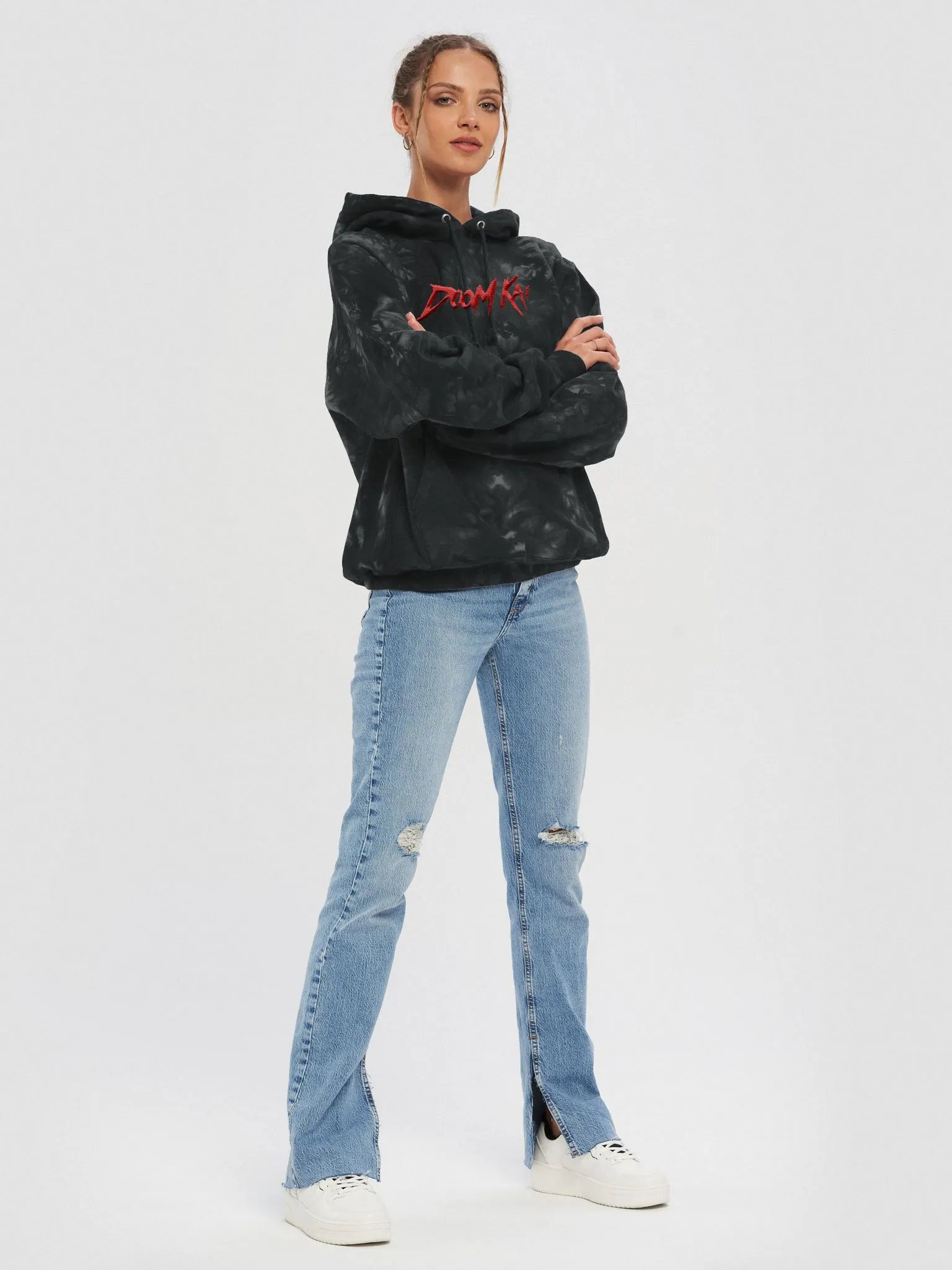 Doom Kai [Red] Tie-Dye: Champion Hoodie product image (15)