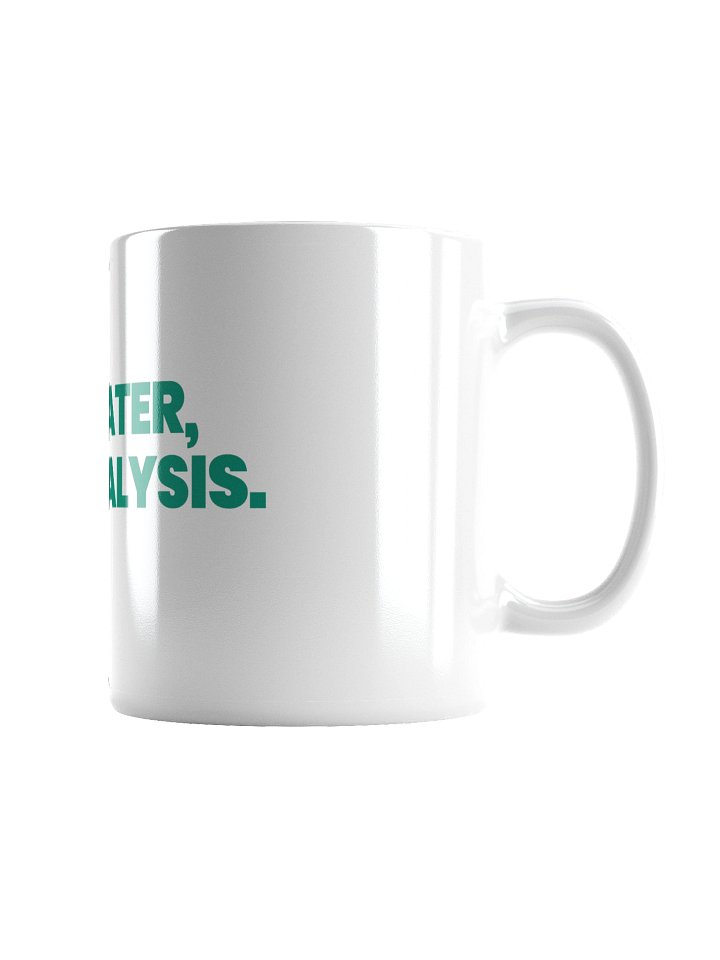 HOT WATER, COLD ANALYSIS White Glossy Mug Centered product image (2)