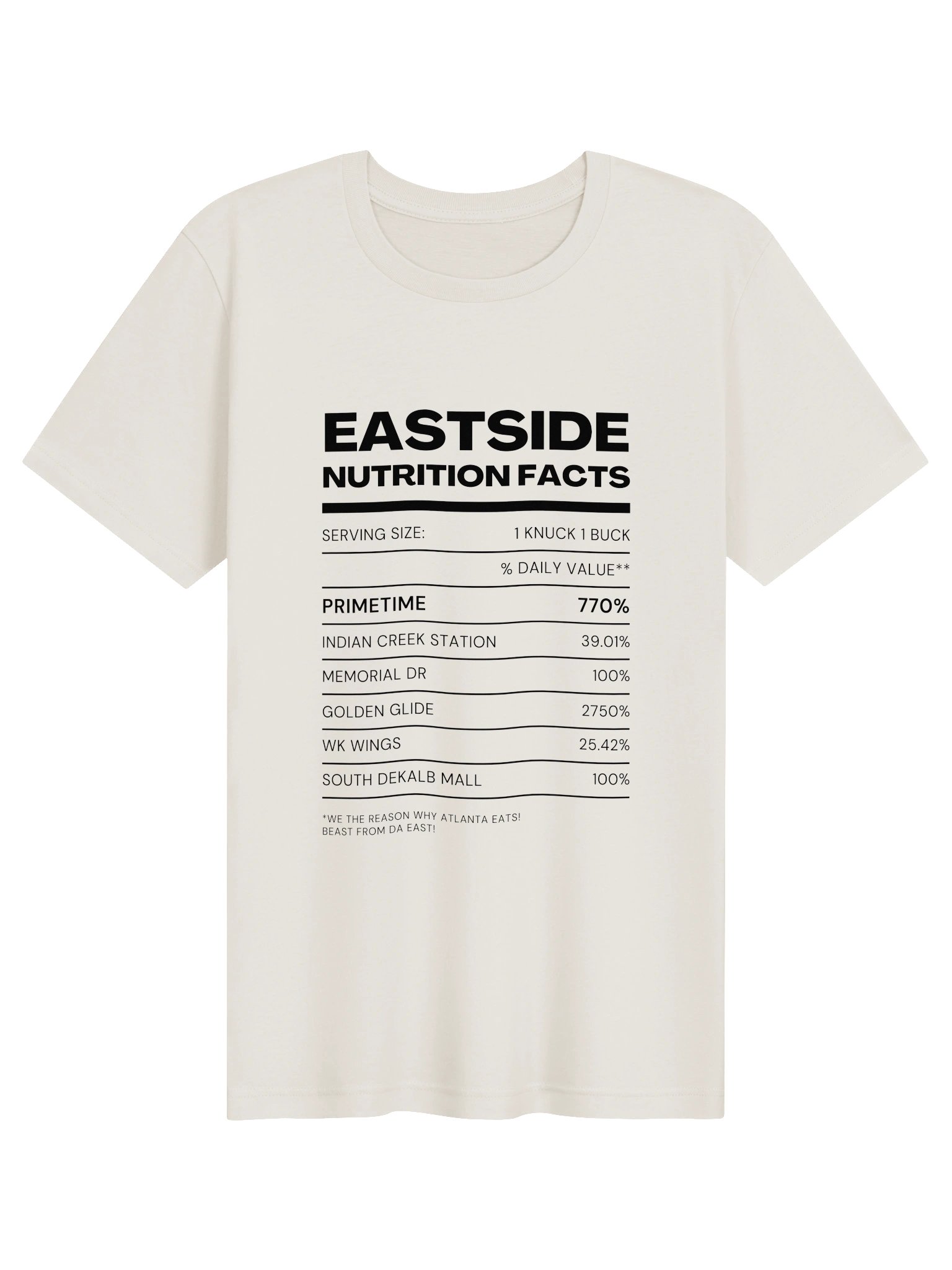 Nutrition Facts Eastside T-Shirt product image (21)