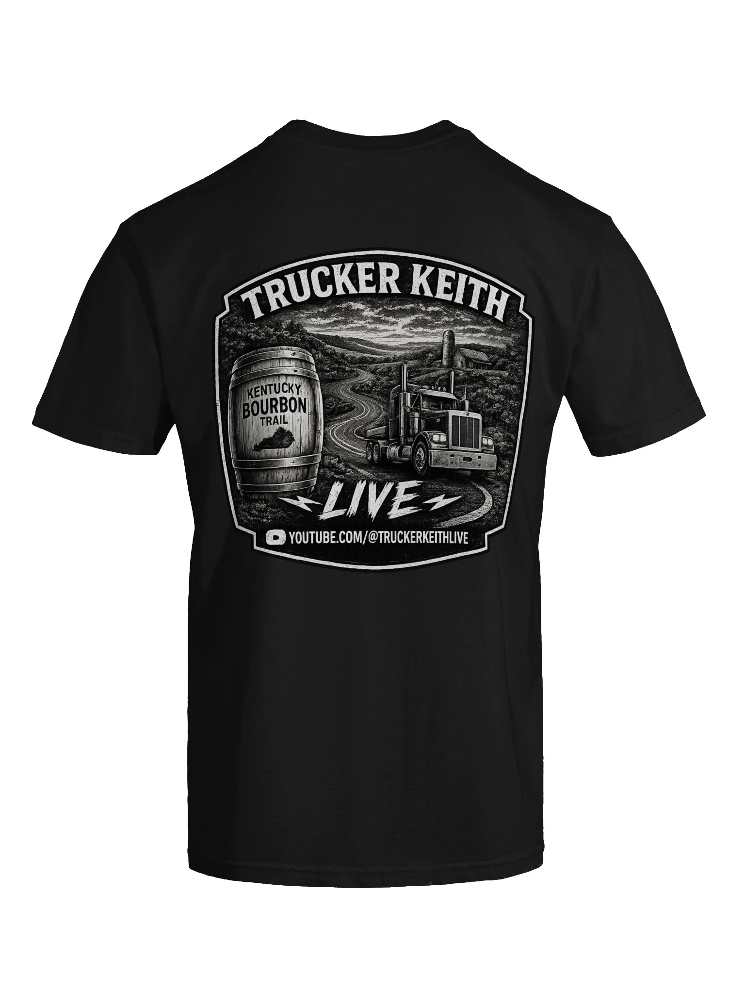 Trucker Keith Live White Badge Tee 2 product image (86)