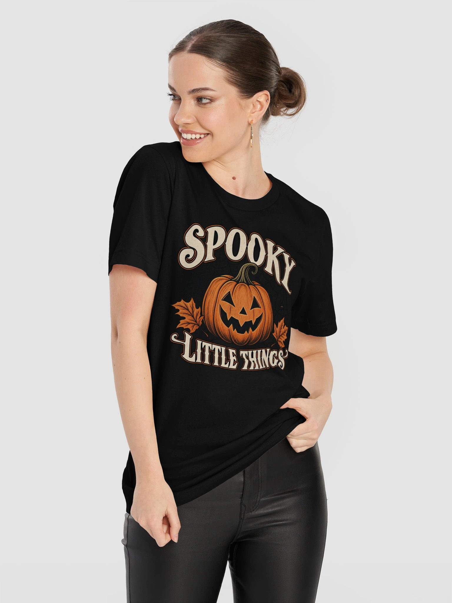 Spooky Little Things Halloween Pumpkin Tee product image (62)