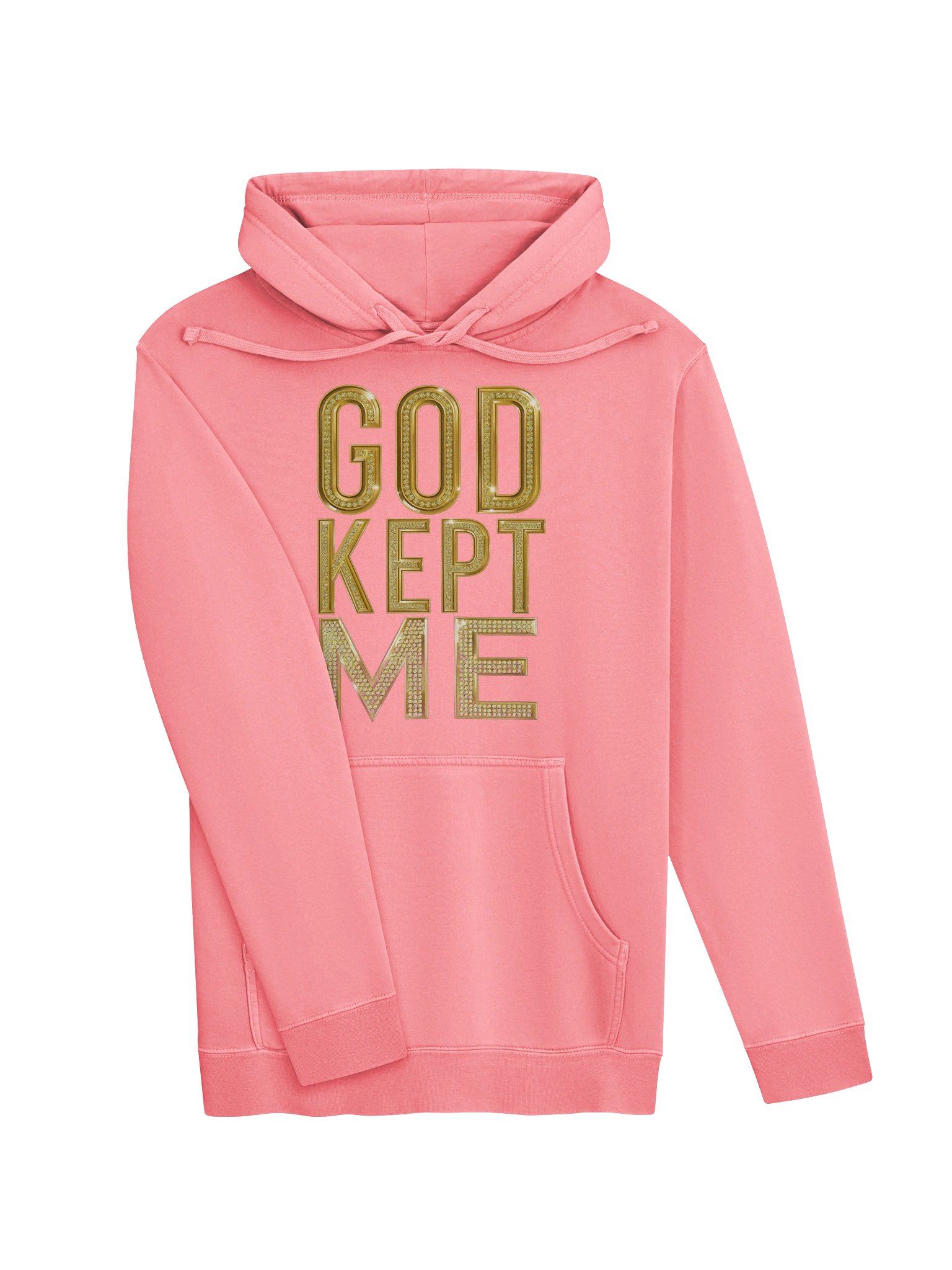 GOD KEPT ME Gold-Diamond Hoodie product image (3)
