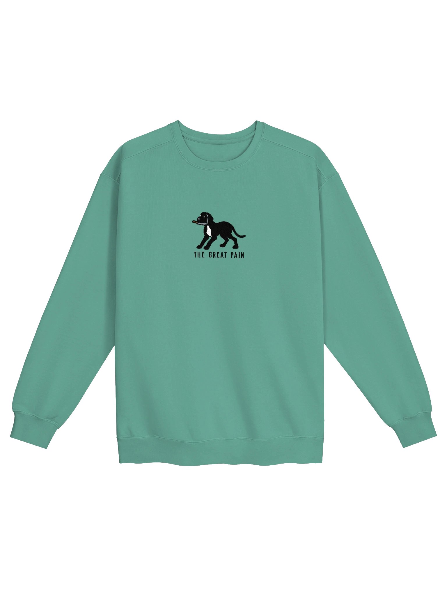 The Great Pain Funny Chibi-Style Embroidered Premium Sweatshirt for Great Dane(Black) Owners product image (25)