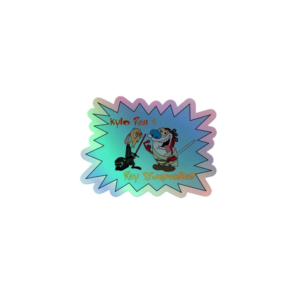 Kylo Ren & Rey Stimpwalker Holo Sticker product image (1)