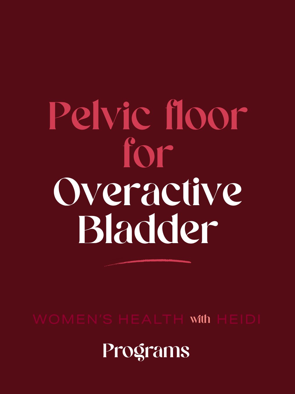 Pelvic floor for Overactive Bladder product image (1)