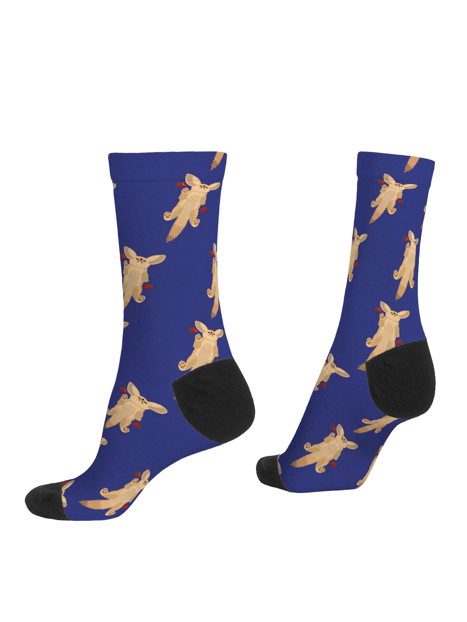 Fennec Fox Strawberry Socks product image (4)