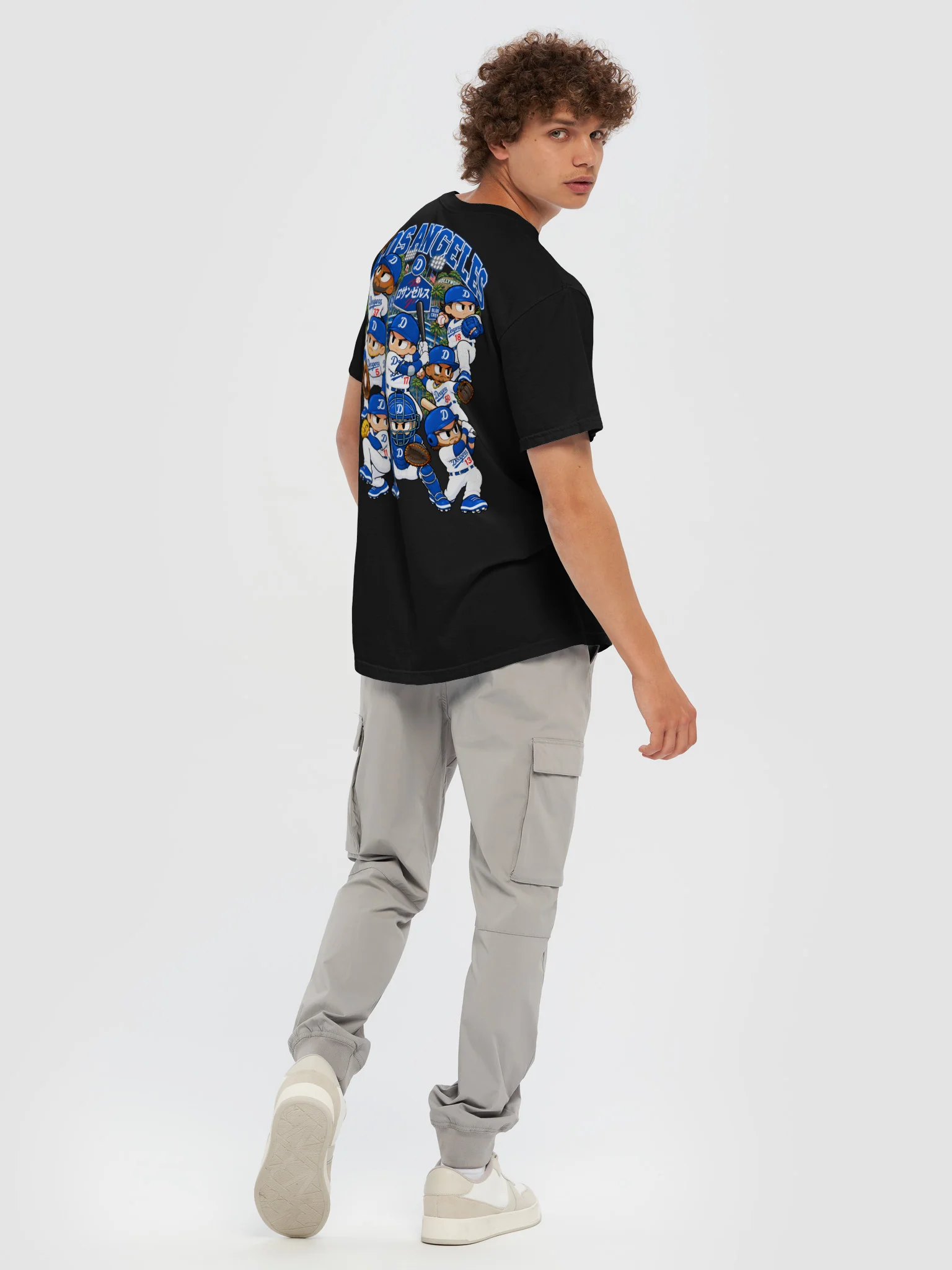 Los Angeles Baseball 2026 Animated Player Back Print T-Shirt product image (8)