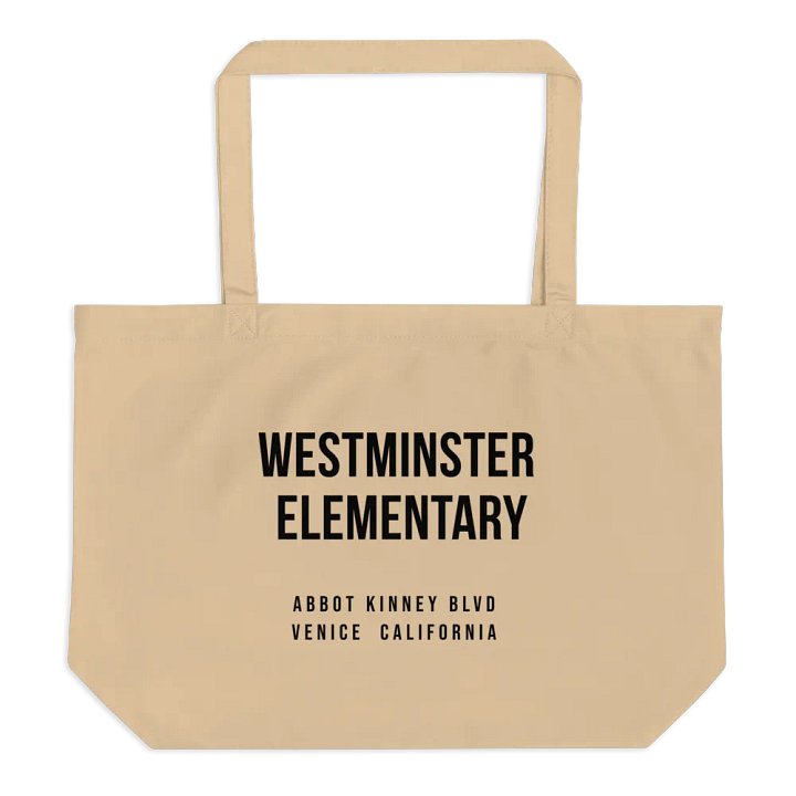 Eco-friendly 'Westminster Elementary' tote bag product image (1)