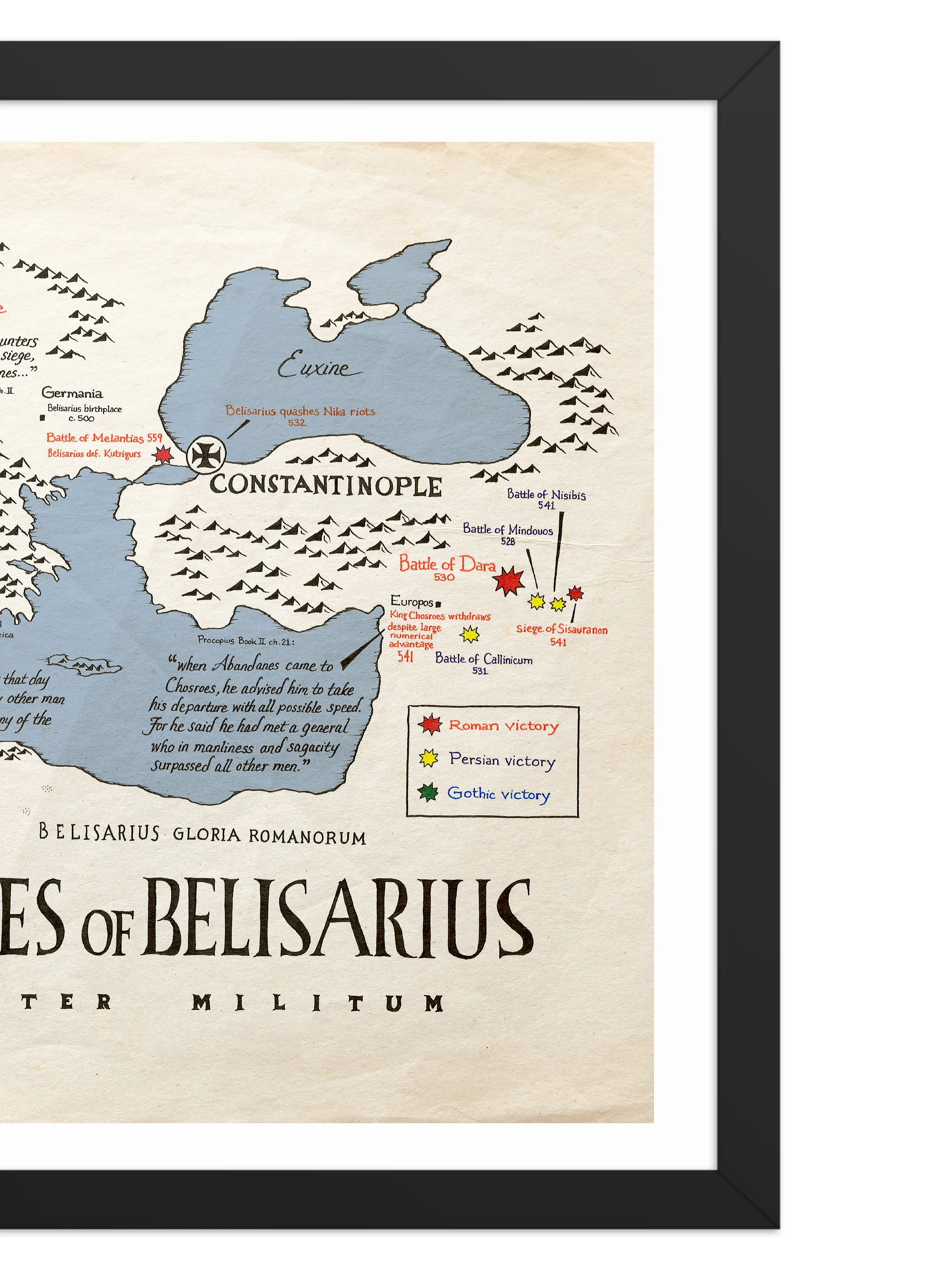 The Battles of Belisarius - Framed Poster product image (3)
