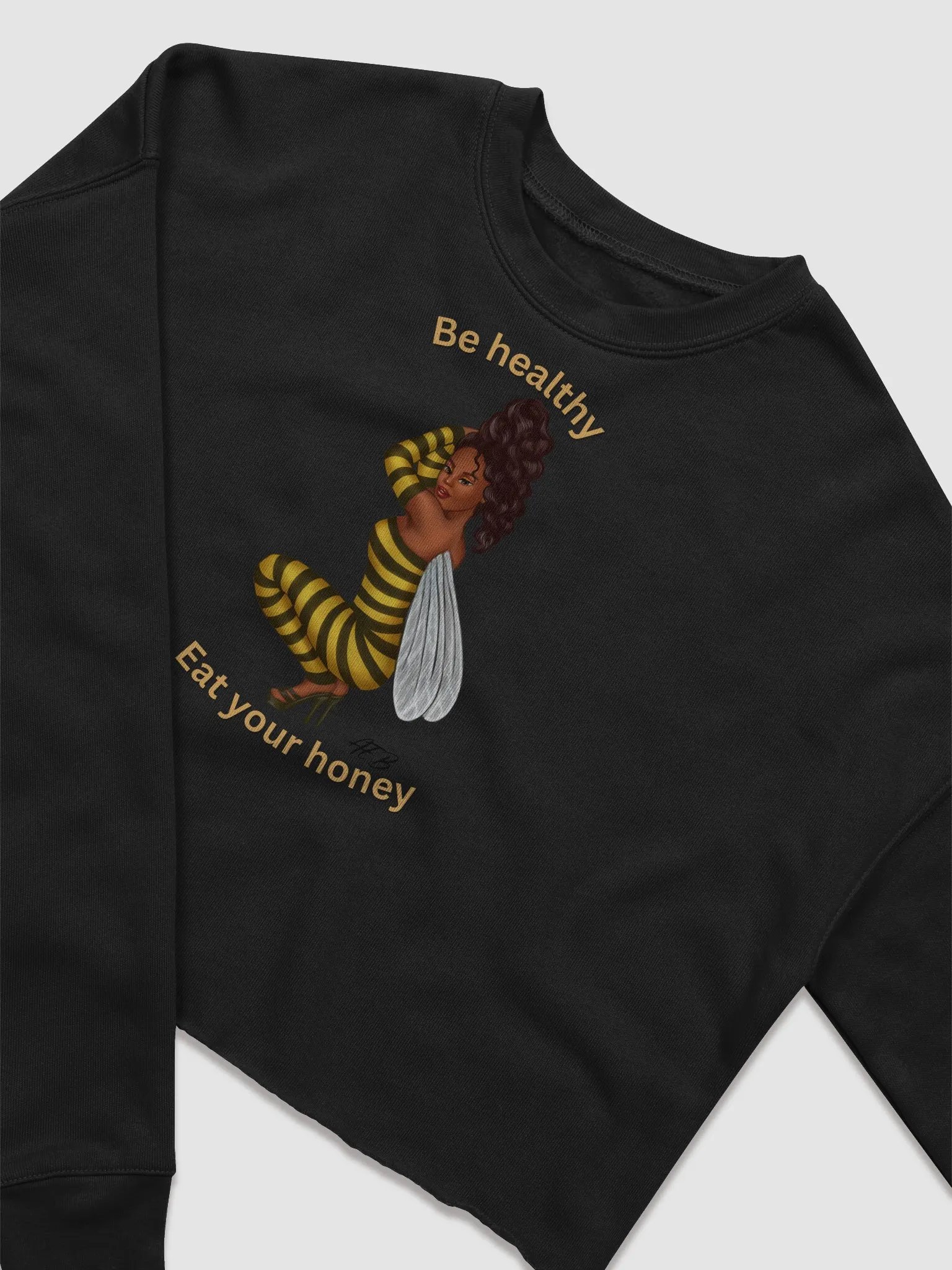 Buzzing Bee Fleece Crop Sweatshirt product image (4)