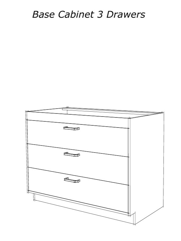 🔥 Workshop Base Cabinet (3-Drawer) — Premium Plans for Serious Storage product image (1)