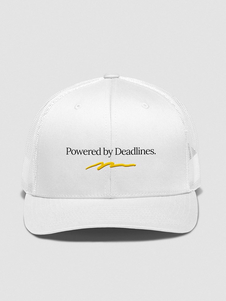 Powered by Deadlines Trucker Hat product image (1)