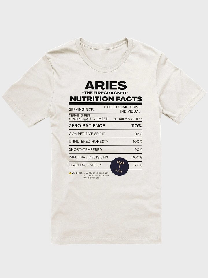 Golden Aries Zodiac T-Shirt product image (2)