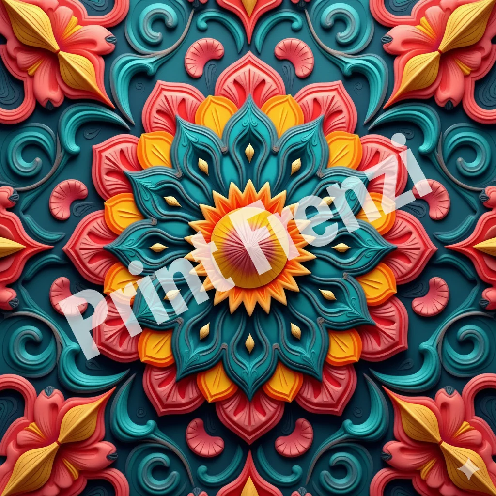 116 Diwali Mandala Clipart Bundle | High Resolution PNG Rangoli, Lotus, Paisley and Diya Designs product image (6)