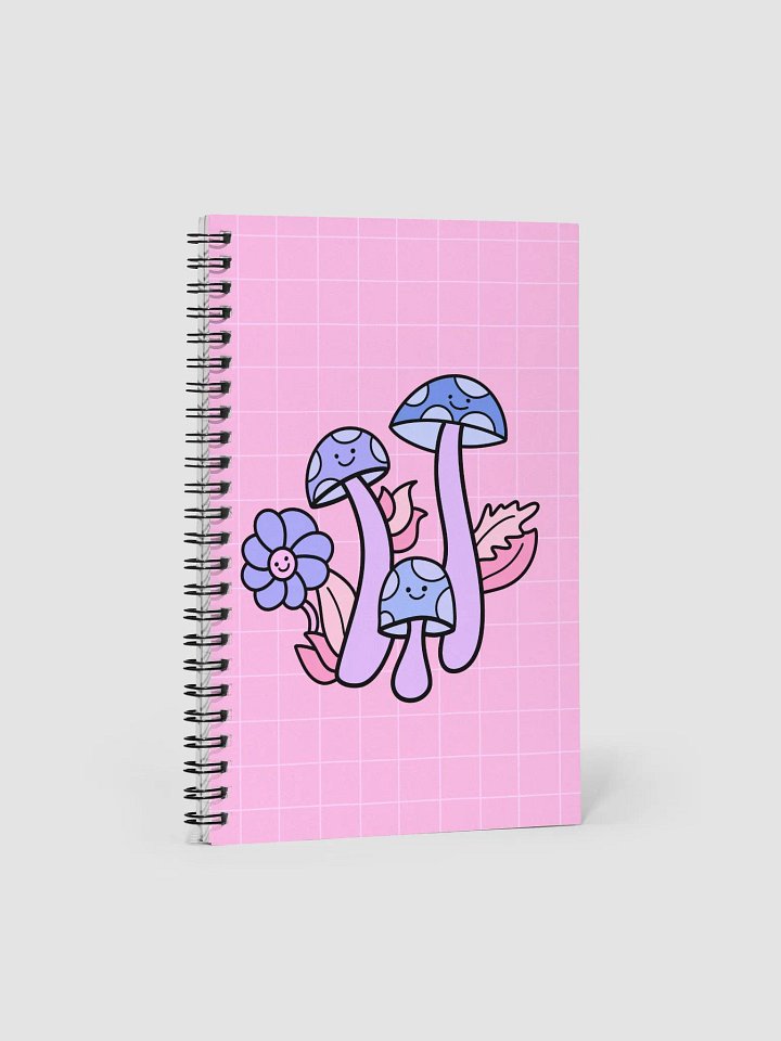 Pink Mushroom Spiral Notebook product image (1)