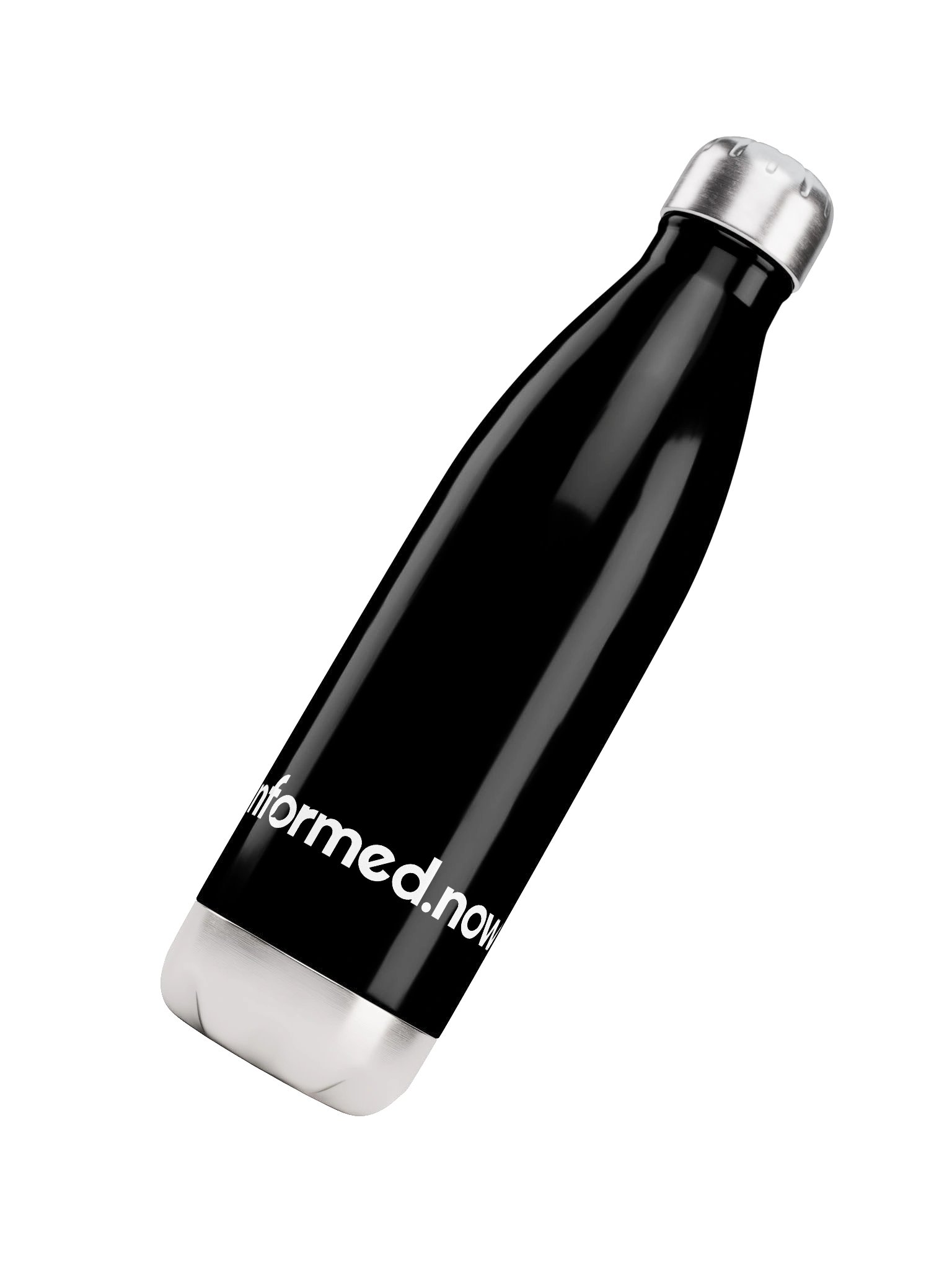 informed.now Stainless Steel Water Bottle (Black) product image (4)