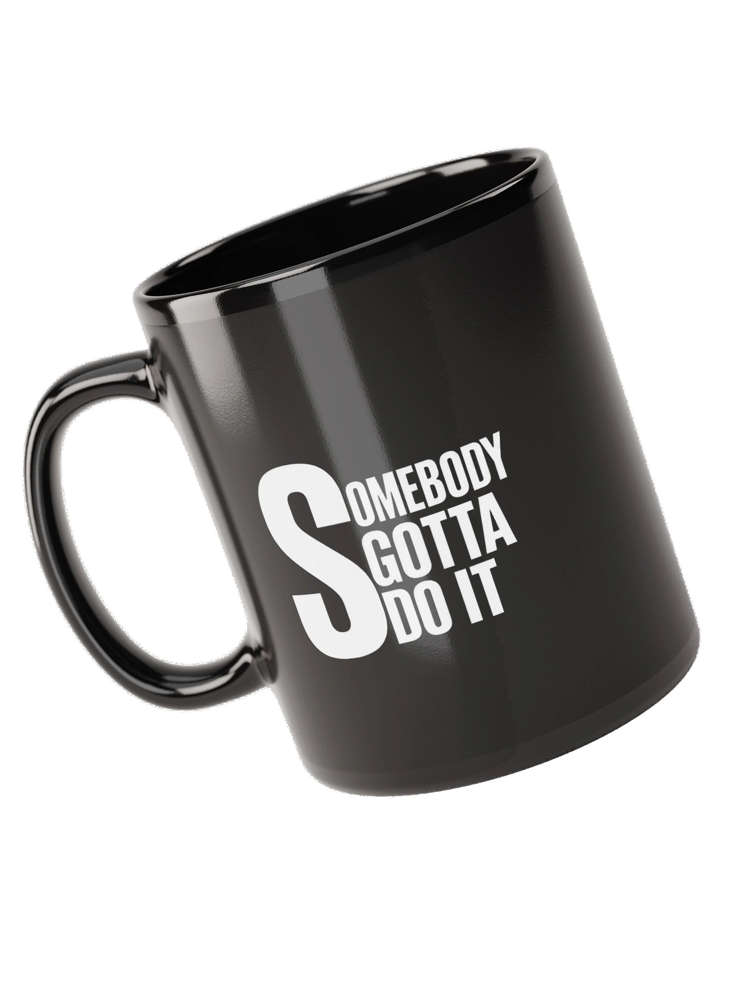 BLACK GLOSSY MUG product image (5)