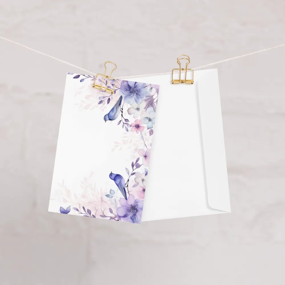 All-Occasion Greeting Card: Watercolor Birds and Florals product image (10)