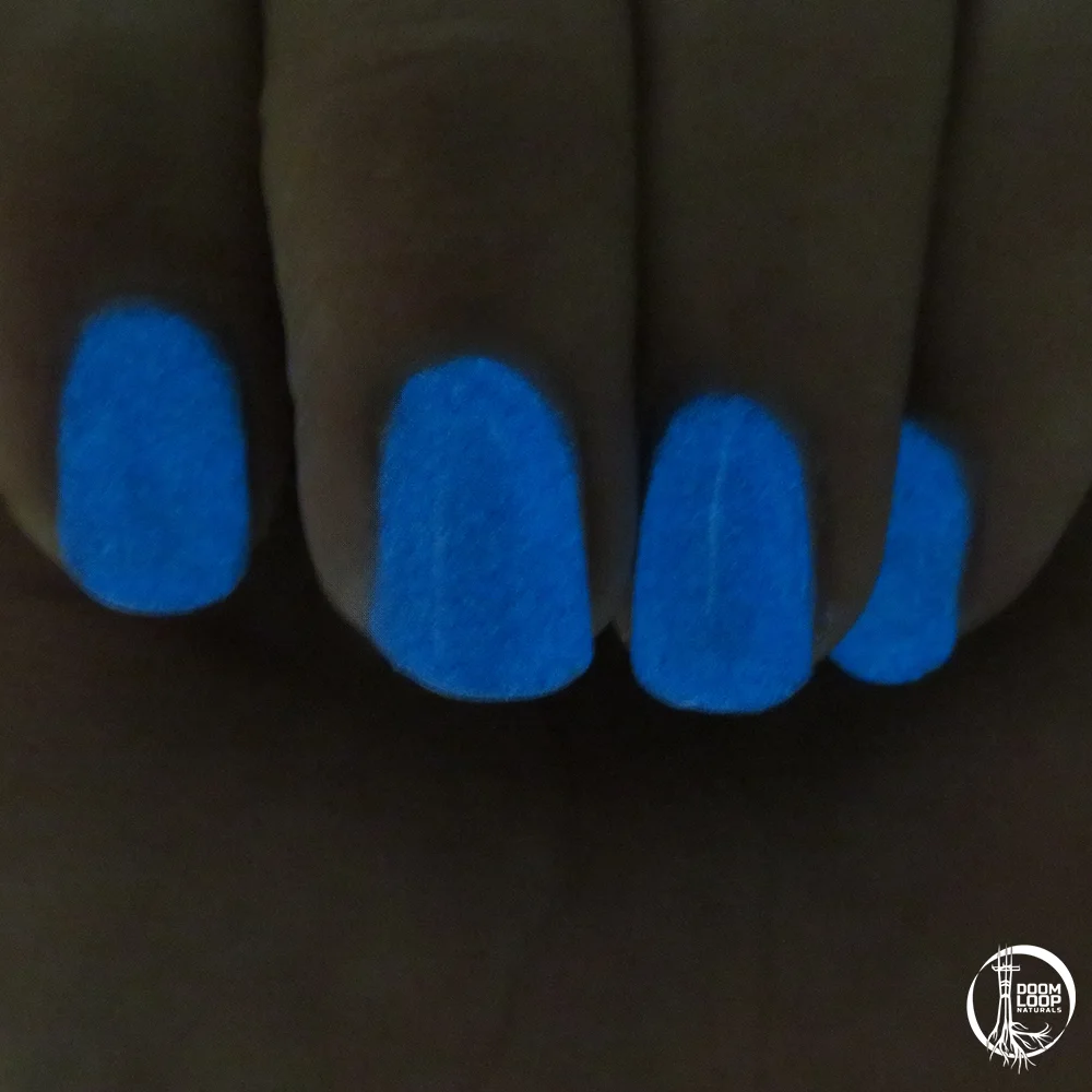NO FUTURE BUT THE SKY - Solar Blue to Purple Glow In The Dark Jelly Polish product image (2)