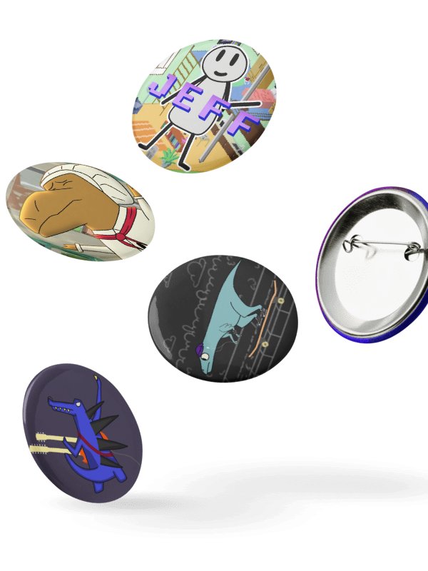 Dani & Dean Do An Internet Big Pin Button Set (2.25'') product image (5)