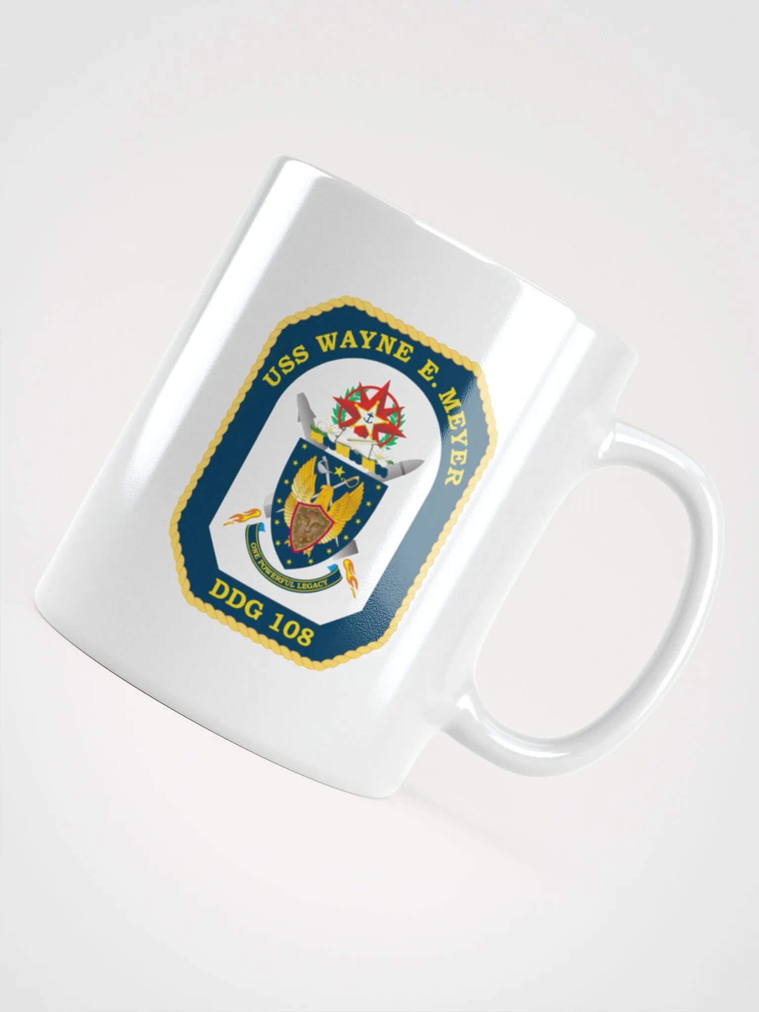 USS Wayne E. Meyer DDG 108: White Coffee Cup product image (4)