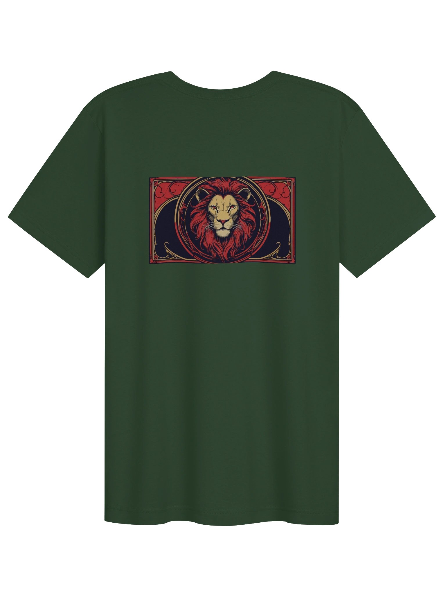 Leo - Gothic Zodiac, Red Graphic on the back T-Shirt. product image (52)
