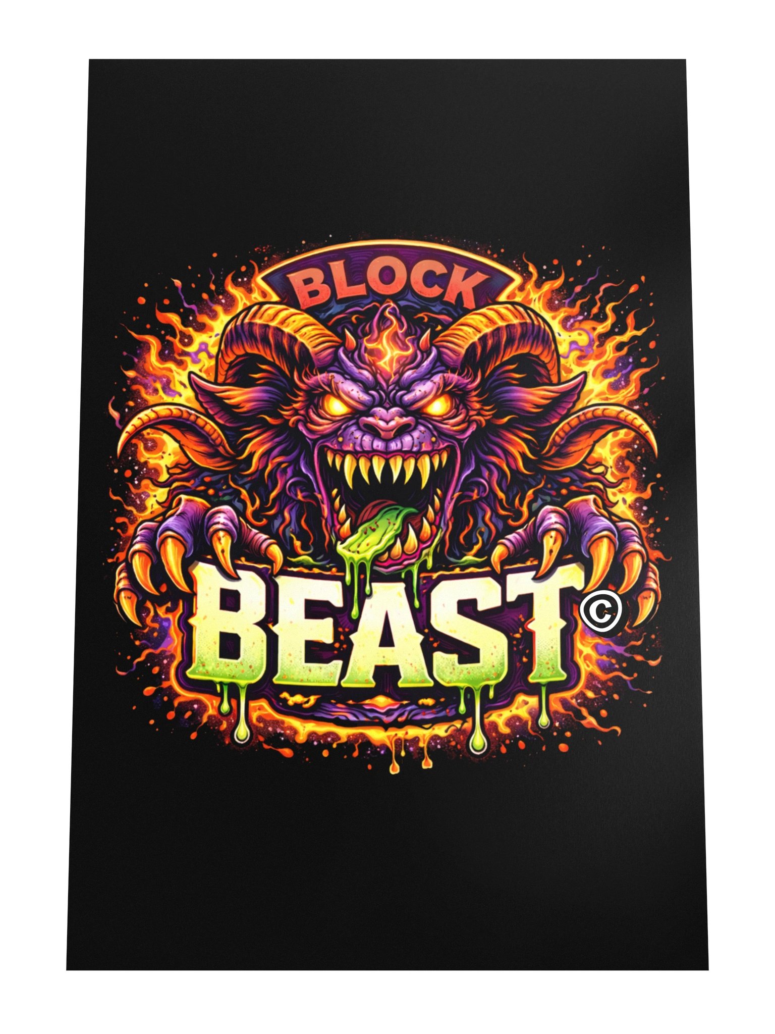 BLOCK BEAST — Neon Fury Poster product image (4)
